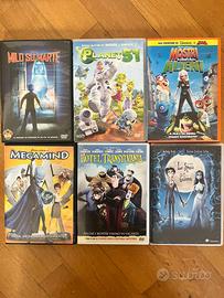 Lotto 6 DVD Film Animazione e Bambini (Megamind, H