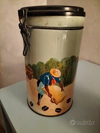 barattoli latta vintage 