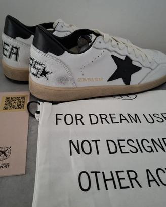 Scarpe Golden Goose Ball Star, White/Black tg 43