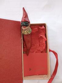 Pulcinella cornetto in terracotta