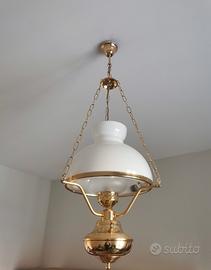 Lampadario grande oro