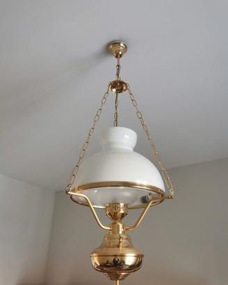 Lampadario grande oro
