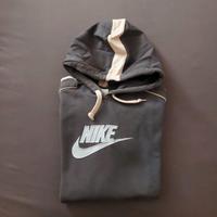 Felpa Nike grigio blu con Cappuccio