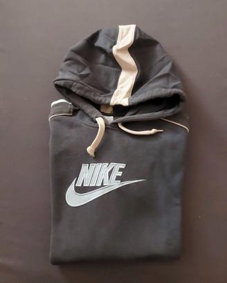 Felpa Nike grigio blu con Cappuccio