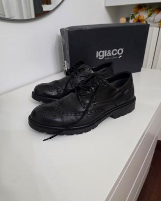 scarpe Igi&co 42 Eleganti nere goretex