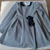 vestitino con richiami in velluto 