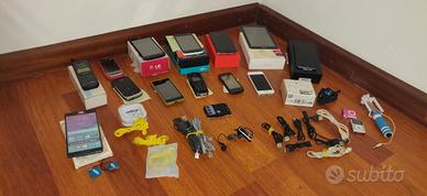 Lotto telefonia - 11 telefoni cellulari accessori