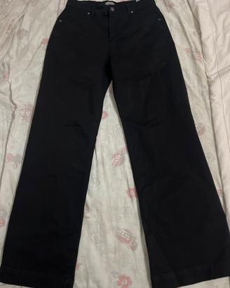 Jeans a gamba ampia neri