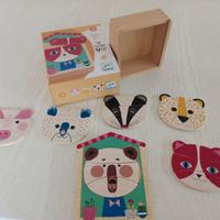 Gioco creare facce - Facce mix Djeco