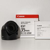 Canon EF 35 mm f/2 IS USM + Canon EW-72