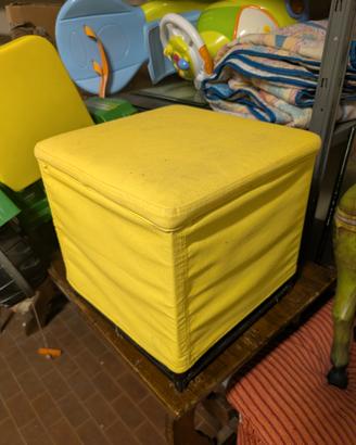Pouf Contenitore IKEA BOSNÄS Giallo - Sfoderabile