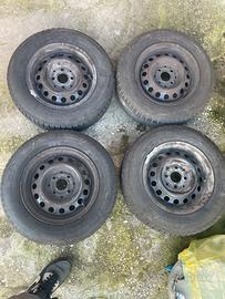 Ruote in ferro R13 a 4 fori