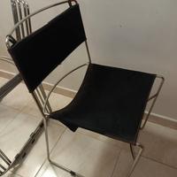6 Sedie Delfina di Enzo Mari per Driade, anni '70