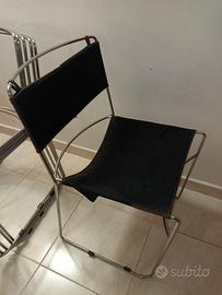 6 Sedie Delfina di Enzo Mari per Driade, anni '70