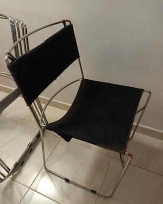 6 Sedie Delfina di Enzo Mari per Driade, anni '70