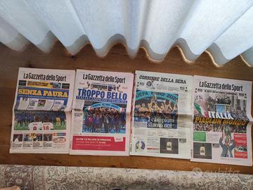 Quotidiani vittoria Europei calcio 2021