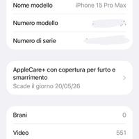 iPhone 15 Pro Max con AppleCare+