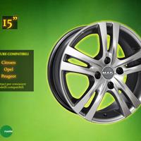 Cerchi in Lega Mak 15" Peugeot e Citroen