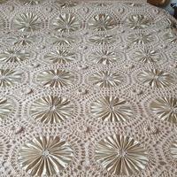 Coperta matrimoniale fatta a mano in raso