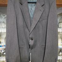 Giacca vintage grigio 50 Cacharel 100% pura lana