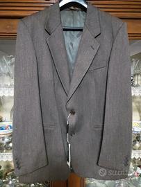 Giacca vintage grigio 50 Cacharel 100% pura lana