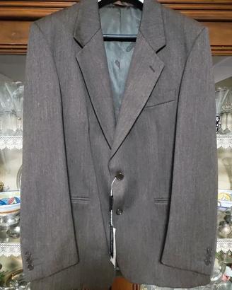 Giacca vintage grigio 50 Cacharel 100% pura lana