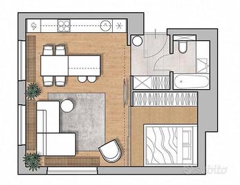 Luminoso Monolocale a 450 euro