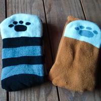 simpatici calzini a zampa di gatto