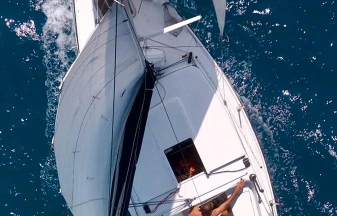 Barca a vela 24 piedi Pantalone deriva mobile