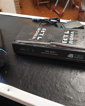 RADIOMICROFONO DB TECHNOLOGY CON CAPSULA SHURE BET