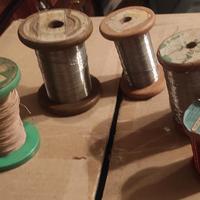 Filo rame e filo metallico smaltato vintage. 