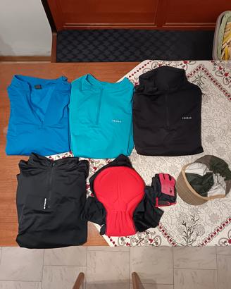 abbigliamento bici  maglie pantaloncini guanti 