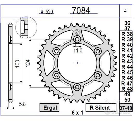 Kit trasmissione Ducati monster - 375499000