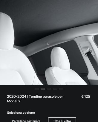 Tentina parasole model y 2025