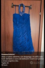 Abito a tubino drappeggiato