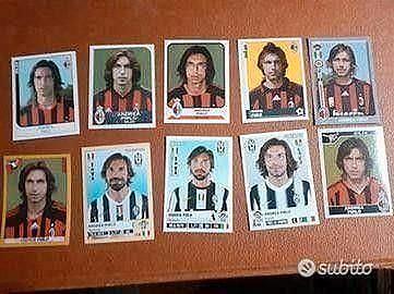 Lotto set figurine album calciatori panini Pirlo