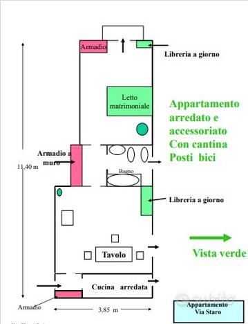 Udine m2 - bilocale con cantina libero subito