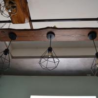 lampadari in legno rustici
