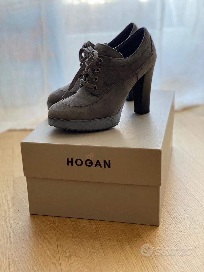 Hogan n.37 scarpe francesine tacco alto Abbigliamento e