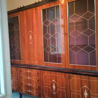 2 mobili da soggiorno vintage più un tavolo tondo 