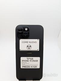 iPhone 15 256GB nero usato garanzia 
