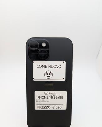 iPhone 15 256GB nero usato garanzia 