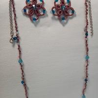 Parure in pizzo chiacchierino 