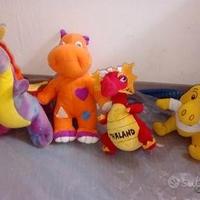 Peluche drago dinosauro vintage
