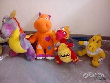 Peluche drago dinosauro vintage