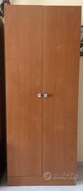 Armadio in formica color ciliegio - 180x73x38 cm