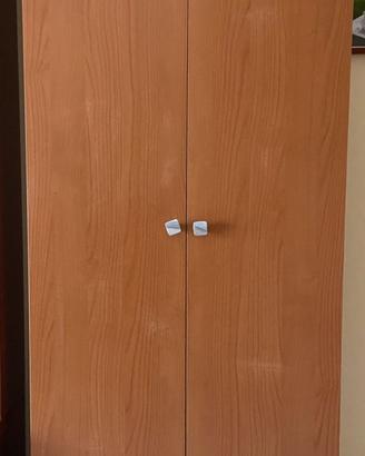 Armadio in formica color ciliegio - 180x73x38 cm