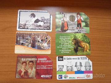 6 Schede Telefoniche Telecom Italia