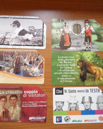 6 Schede Telefoniche Telecom Italia