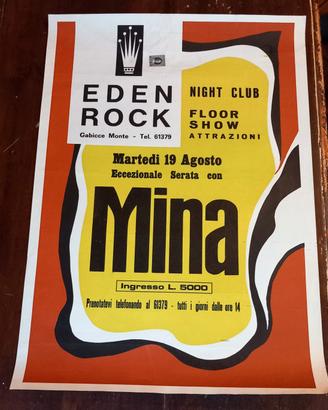 locandina concerto Mina